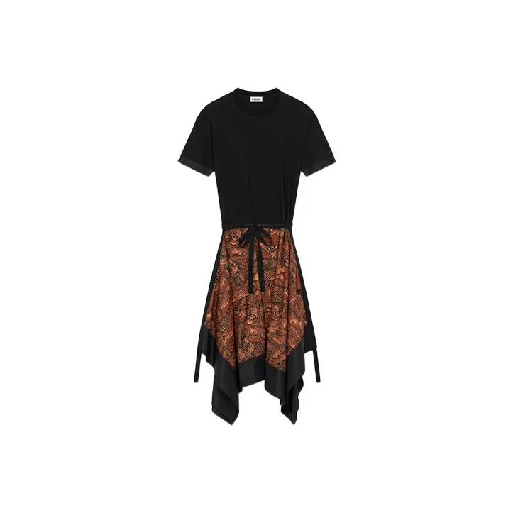 KENZO Short Sleeved Dress Women's Black-0