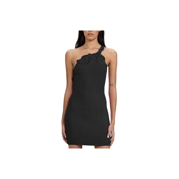 Self portrait Sleeveless Dresses Women's Black-0