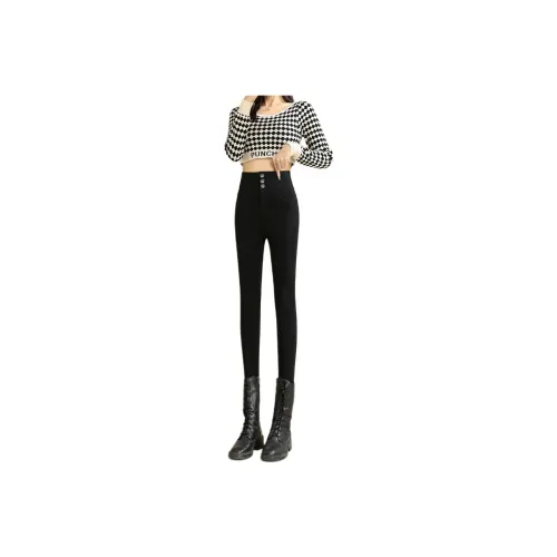 Ya Sheep People Casual Pants Women's Black