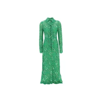 Valentino Long-Sleeved Dresses Women's Green