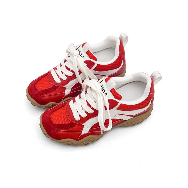 UNCLEWEN Slip Resistant, Breathable, Height Increasing Low Top Chunky Sneakers Women's-6