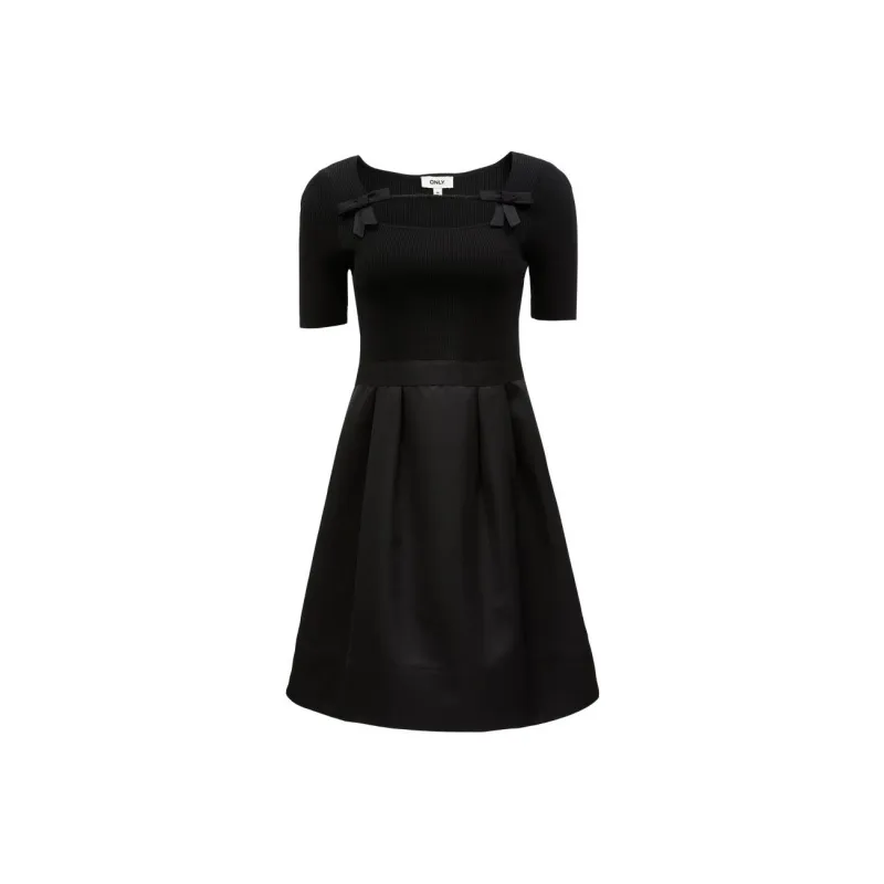ONLY Short Sleeved Dresses Women's H1Z Black-0
