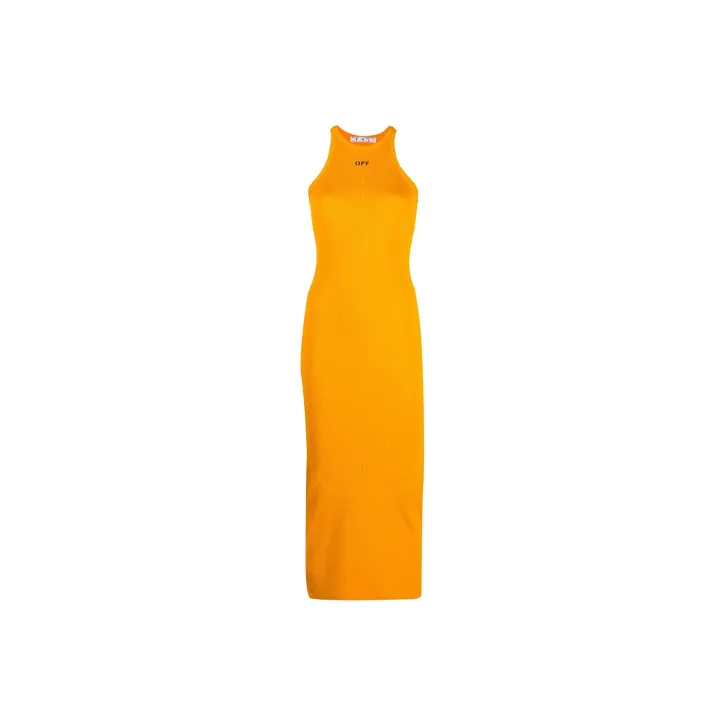 OFF-WHITE FW21 Sleeveless Dresses Women's Orange-0