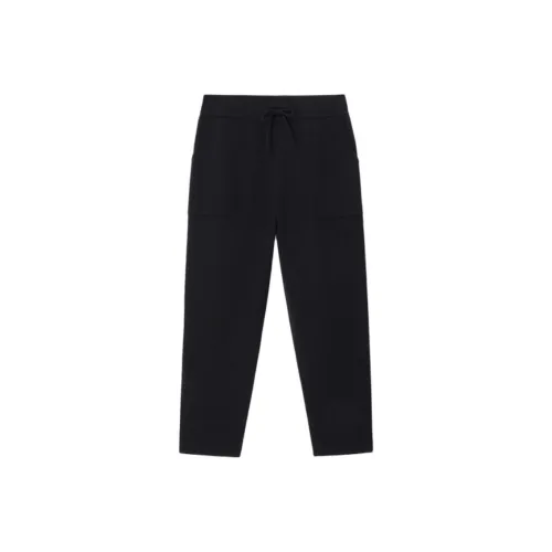 PURCOTTON 블랙 여성 캐주얼 팬츠