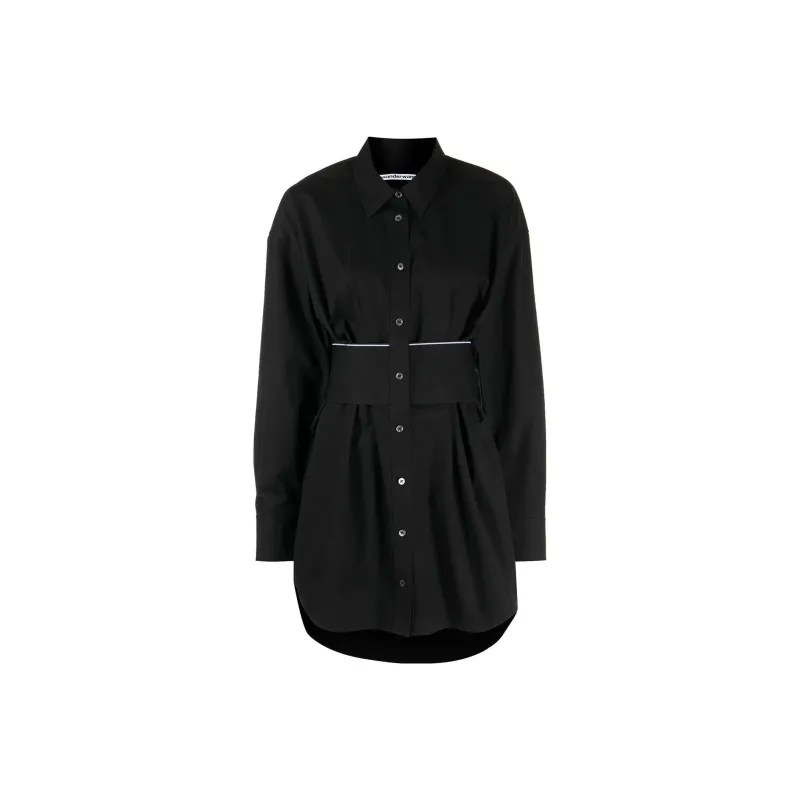 Alexander Wang Long Sleeved Dresses Women's Black-0