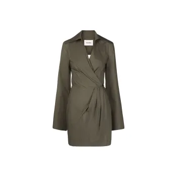 NANUSHKA Open back Mini Wrap Dress