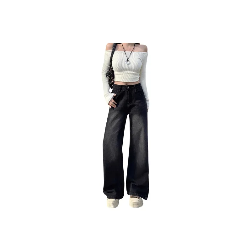 7 SEVFUN Jeans Women's Black Gray Color-8