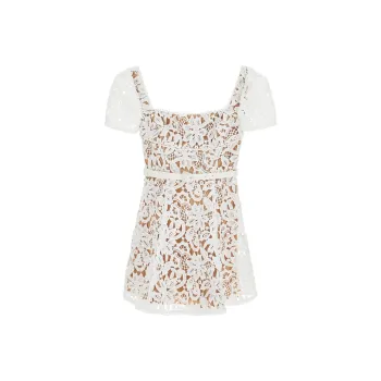 Self portrait Guipure lace Mini Dress