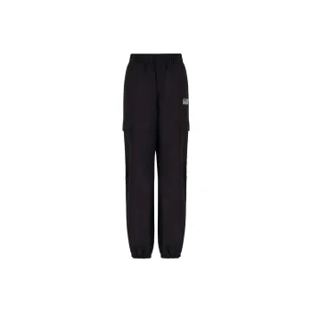 EMPORIO ARMANI EA7 SS24 Cargo Pants Women's Black
