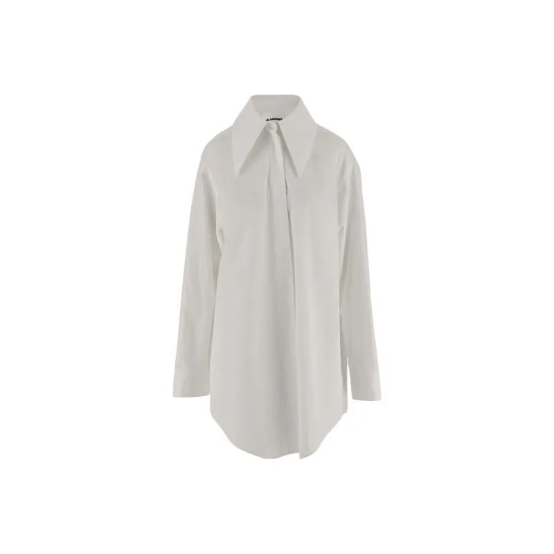 JIL SANDER Long-Sleeved Dresses Women's White-0