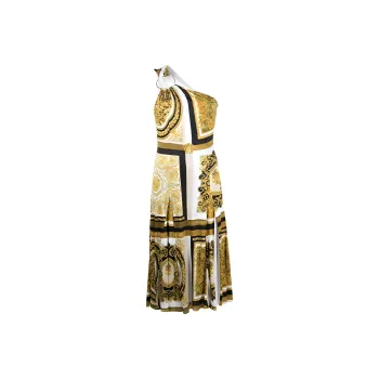 VERSACE Sleeveless Dresses Women's Yellow