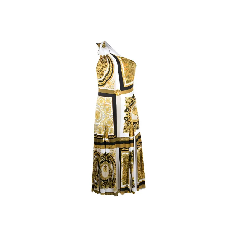VERSACE Sleeveless Dresses Women's Yellow-0