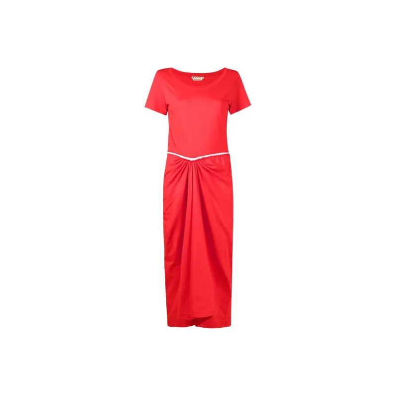MARNI Short-Sleeved Dresses Women's Red-0
