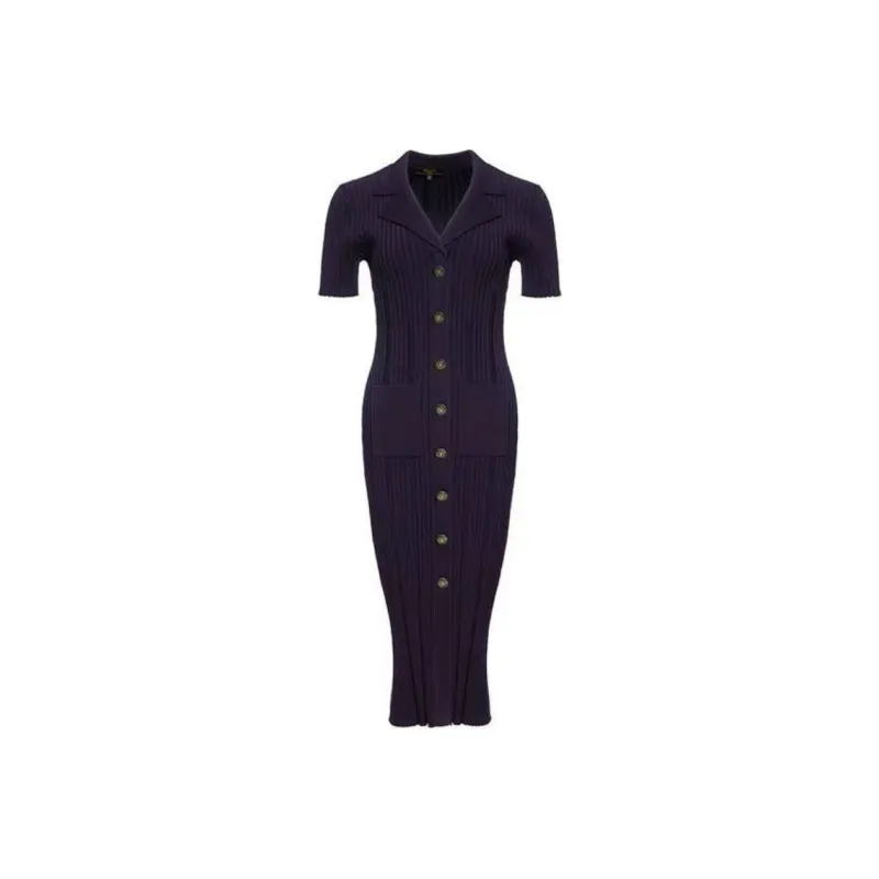 BESIONIA SS23 Short Sleeved Dresses Women's Indigo-0