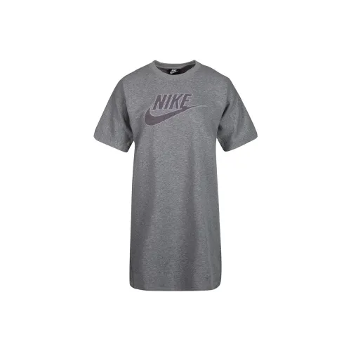 Nike Short Sleeved Dresses Women's Gray