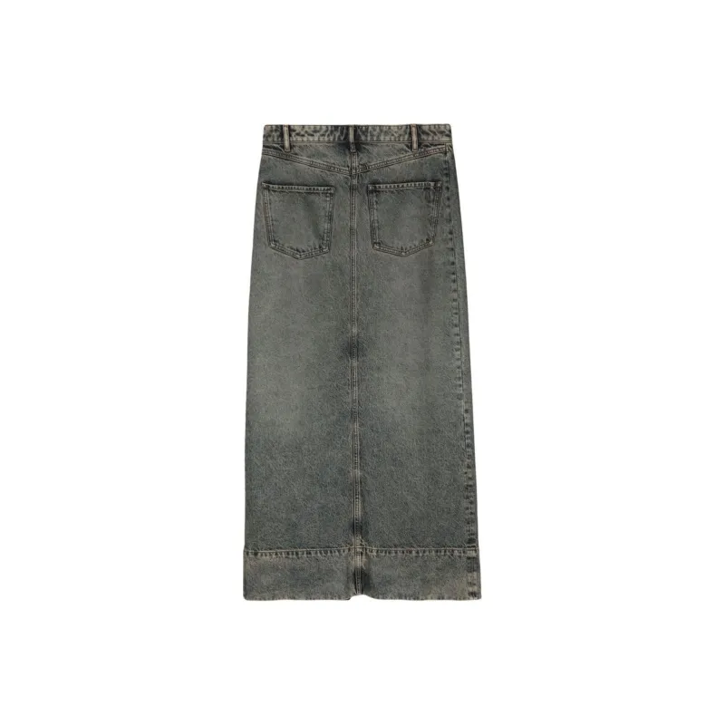 SportMax Piave Denim Maxi Skirt-0