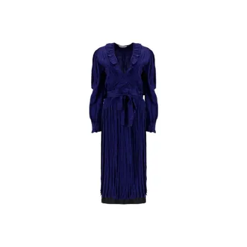 Balenciaga Long-Sleeved Dresses Women's Blue