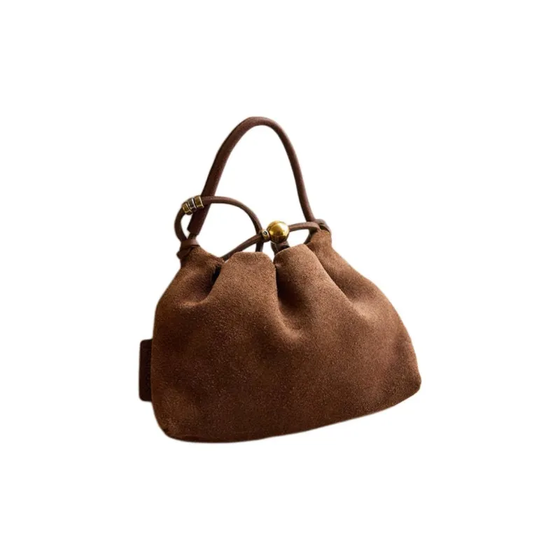 Songmont Cow Leather Bag Accessory Women's Sandalwood Brown, Suede/Rosewood Nappa Leather-3