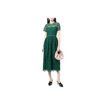 Self-portrait Lace-pattern Midi Dress