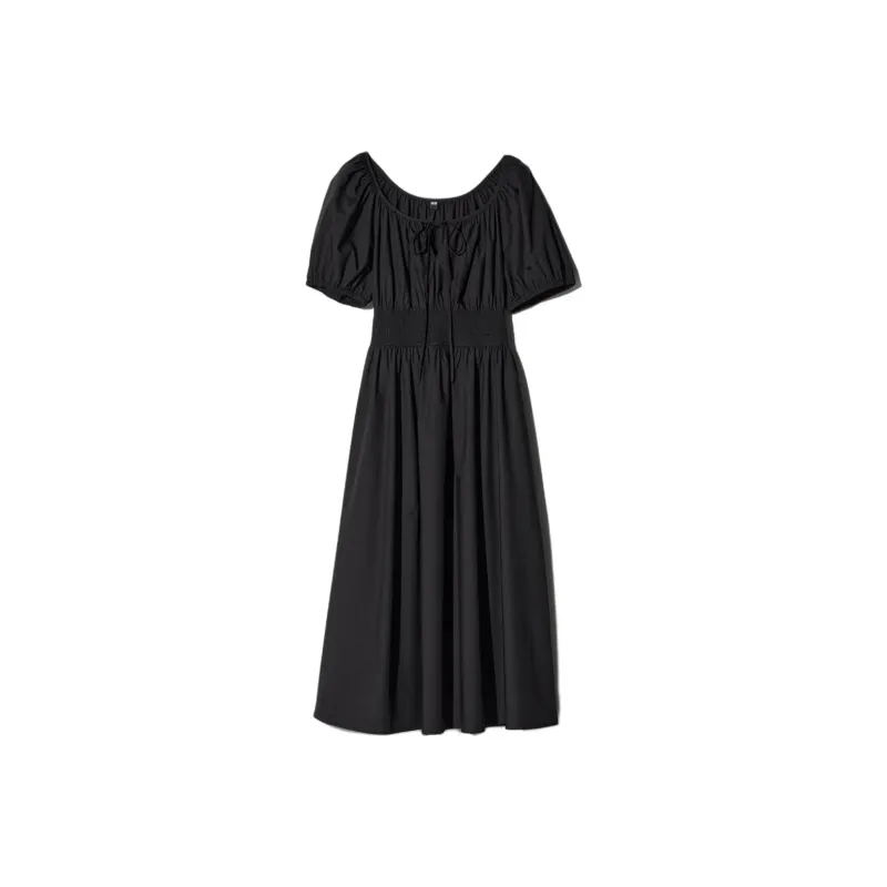 UNIQLO Short Sleeved Dresses Women's Black-0