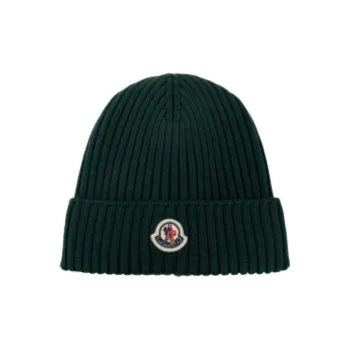 Moncler Logo Patch Knitted Beanie