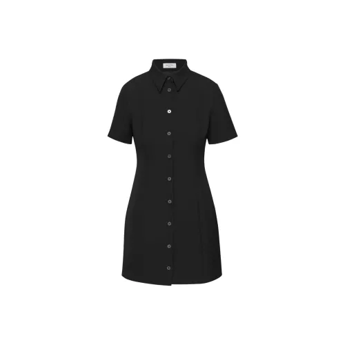 ARITZIA Babaton Telecast Dress Short-Sleeved Dresses Women's BLACK/Black