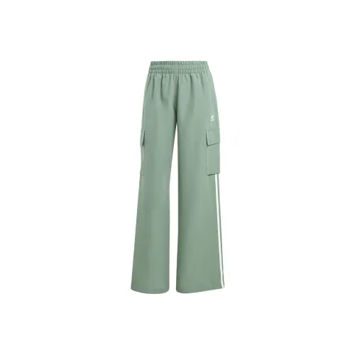 adidas com Originals Adicolor Cargo Pants Knitted Sweatpants Women's Trace Green