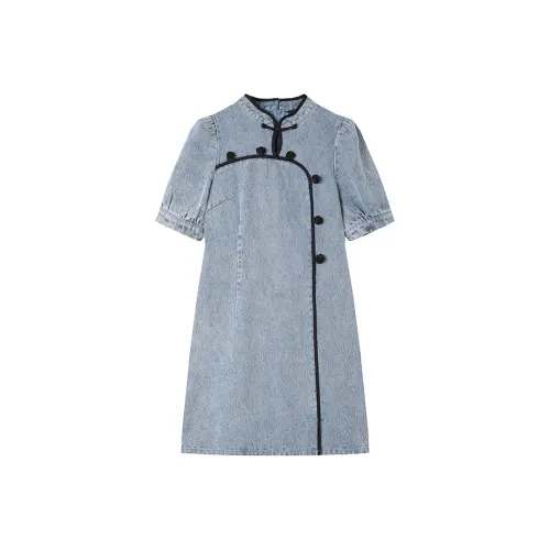 LOUISY AO Short-Sleeved Dresses Women's Blue