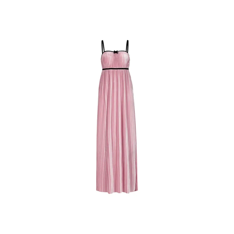 Girly Fancy Club Sleeveless Dresses Women's Pink-0
