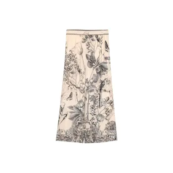 Camilla Etched Into Eternity print Silk Trousers