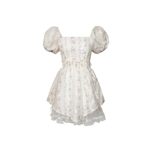 Incolore Short Sleeved Dresses Women's Apricot