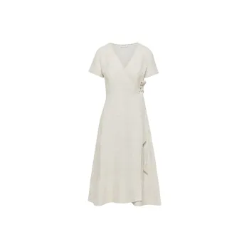 ARITZIA Babaton Dern Linen Dress Short-Sleeved Dresses Women's Natural Ecru/Natural