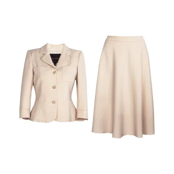 ROEYSHOUSE Business Suits Women's Light Yellow