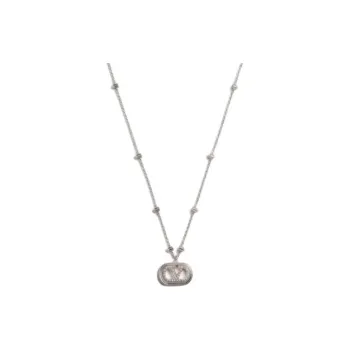 Valentino Pearl Necklaces Unisex Silver
