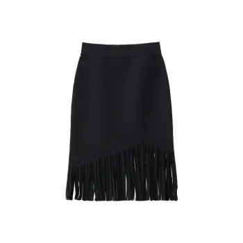 OVV SS23 Knit Long Skirt Women's Black