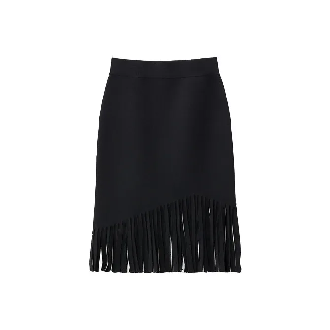 OVV SS23 Knit Long Skirt Women's Black-0