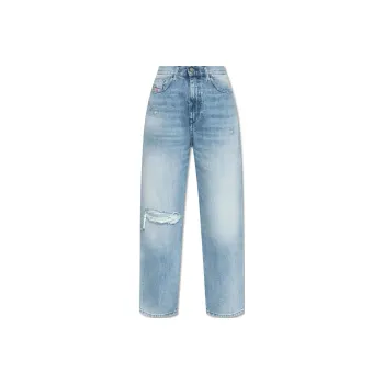 DIESEL 2016 D-Air Straight-Leg Distressed Jeans