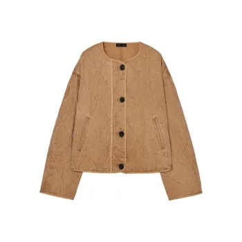 ZARA Puffer Jacket Women's Medium Camel
