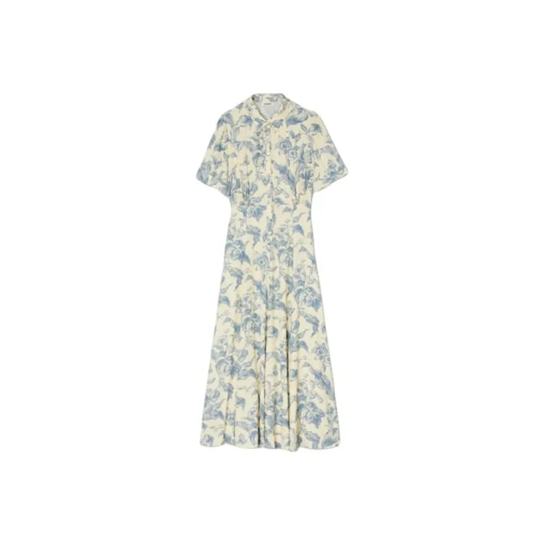 Sandro Short-Sleeved Dresses Women's Ecru-0