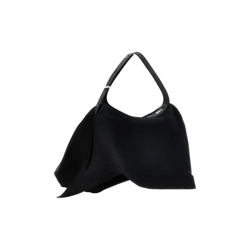 ISSEY MIYAKE Polyester One Shoulder Handbag Women's Black-1