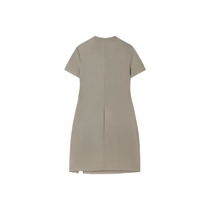 FILA ORIGINALE Short Sleeved Dress Women's Steam Gray-1