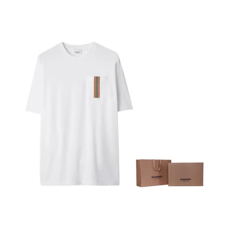 Burberry Icon Stripe Ellison Pocket T shirt-4