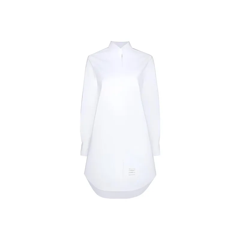 THOM BROWNE Midi Shirt Dress-0