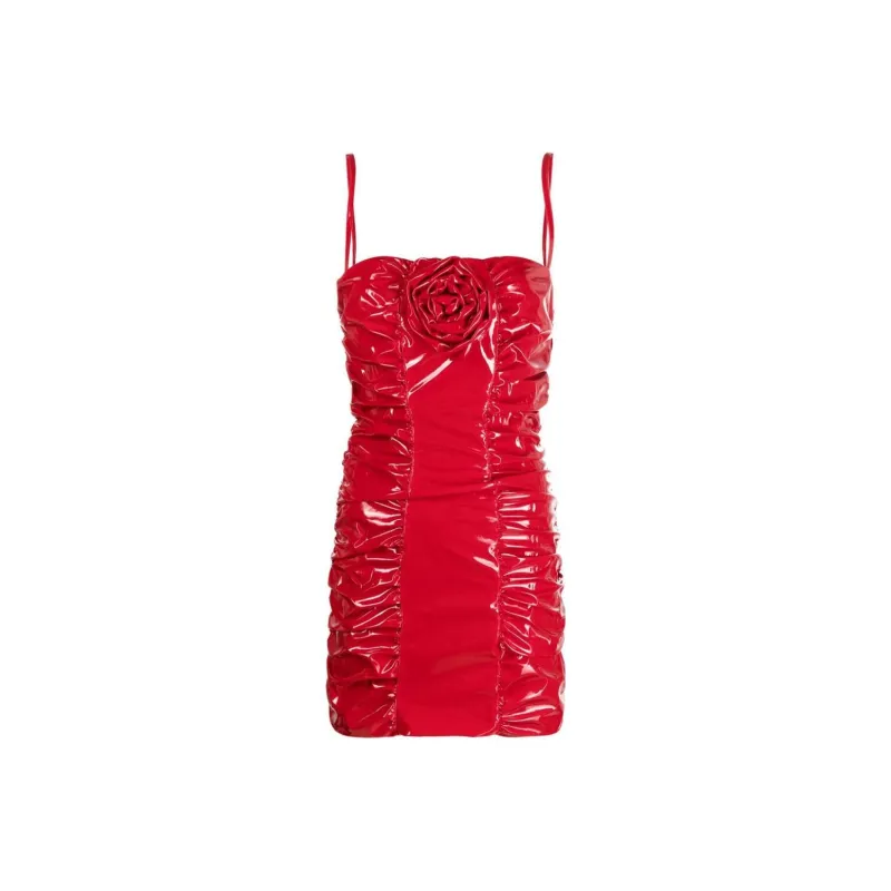 Blumarine Sleeveless Dresses Women's Red-0