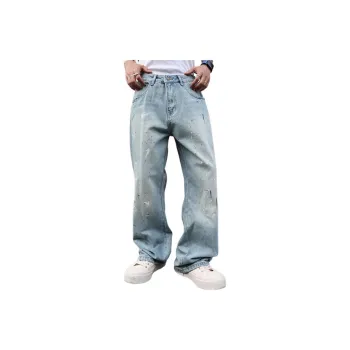 BENGEN Jeans Unisex Light Blue