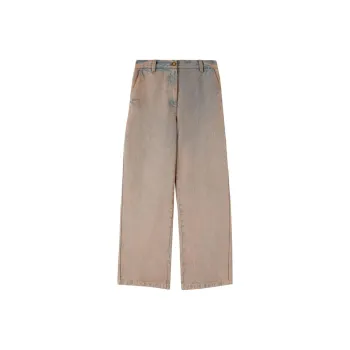 PALM ANGELS Logo Embroidered Overdye Wash Jeans