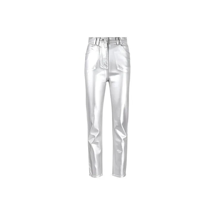 BALMAIN Jeans Women's Silver-0