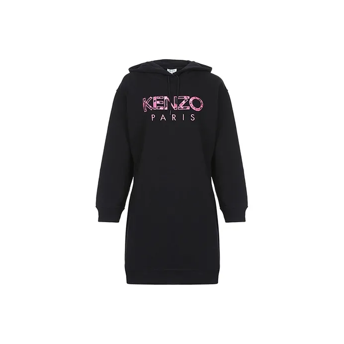 KENZO Long-Sleeved Dresses Women's Black-0