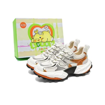 Budding Bear Chunky Sneakers Men Low Top Black/White