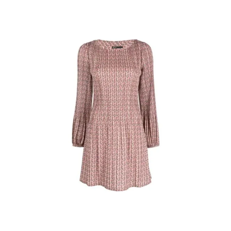 Maje Long-Sleeved Dresses Women's Purple Pink-0